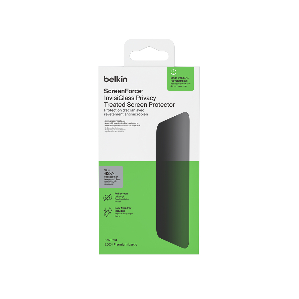 OVA159hq_1-3.jpg BELKIN OVA159HQ SCREENFORCE TEMPEREDGLASS ANTI-MICROBIAL SCREEN PROTECTION FOR IPHONE 16 PRO - Image 1