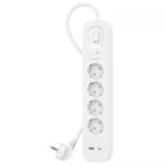 BELKIN SRB001VF2M SURGE 4 SOCKETS 525J, 18W, USB A + C