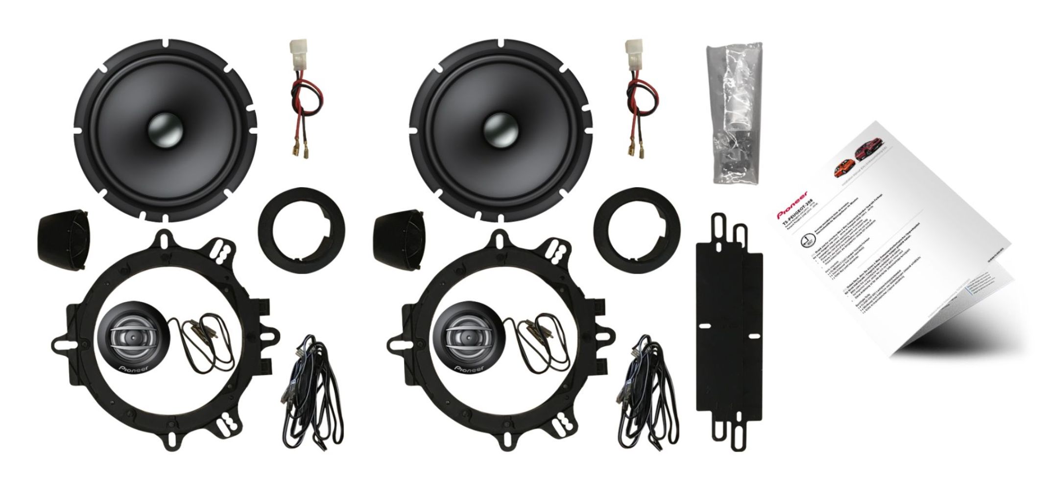 TS-PEUGEOT-208_1-1.jpg PIONEER TS-PEUGEOT-208 CUSTOM FIT SPEAKER UPGRADE PACKAGE MADE FOR PEUGEOT 208 - 2012 TO 2019 - Image 1