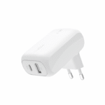 BELKIN WCB009VFWH 42W PD/PPS DUAL STANDALONE HOME CHARGER (30W USB-C &AMP; 12W USB-A)