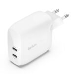 BELKIN WCB010VFWH DUAL 30W USB-C PD PPS WALL CHARGER (60W), WHT