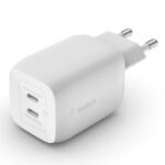 BELKIN WCH013VF2MWH-B6 65W DUAL USB-C GAN WALL CHGR, W/PVC 5A, C-C, 2M WH - Image 2