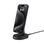 BELKIN WIA008VFBK BOOST^CHARGE™ FOLDING WIRELESS CHARGING STAND WITH QI2/MAGSAFE COMPATIBLE 15W, BLACK