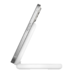 BELKIN WIB007VFWH BOOST^CHARGE™ QI2 15W MAGNETIC FOLDABLE WIRELESS CHARGING STAND, WHITE - Image 3