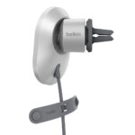 BELKIN WIC008BTGR-V2 BOOST^CHARGE™ QI2 15W MAGNETIC CAR VENT MOUNT (WITH CAR CHARGER)