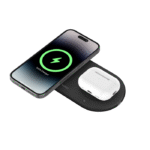 BELKIN WIZ021VFBK BOOST^CHARGE™ 2IN1 PLUS USB-C 15W QI2/MAGSAFE COMPATIBLE WIRELESS PAD, BLACK