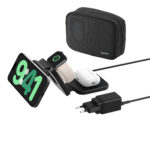 BELKIN WIZ024VFBK BOOSTCHARGE PRO 3-IN-1 MAGNETIC WIRELESS CHARGING TRAVEL PAD WITH QI2 15W - Image 3
