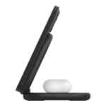 BELKIN WIZ028VFBK BOOST^CHARGE™ 2-IN-1 QI2 15W MAGNETIC FOLDABLE WIRELESS CHARGING STAND, BLACK - Image 2