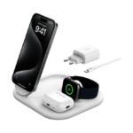 BELKIN WIZ029VFWH BOOST^CHARGE™ QI2 3-IN-1 MAGNETIC WIRELESS CHARGING STAND, WHITE