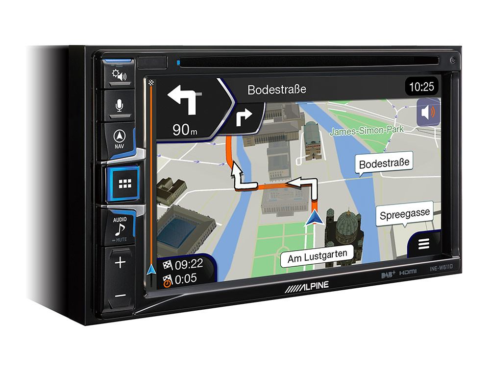 INE-W611D_1.jpg ALPINE INE-W611D 6.5" NAVIGATION SYSTEM WITH DVD PLAYER - Image 1