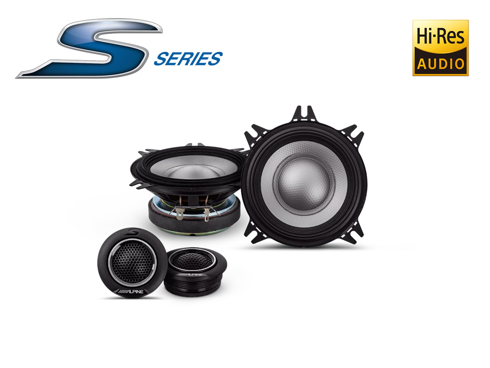 S2-S40C_1.jpg ALPINE S2-S40C SPEAKERS 4" (10CM) COMPONENT 2-WAY - Image 1
