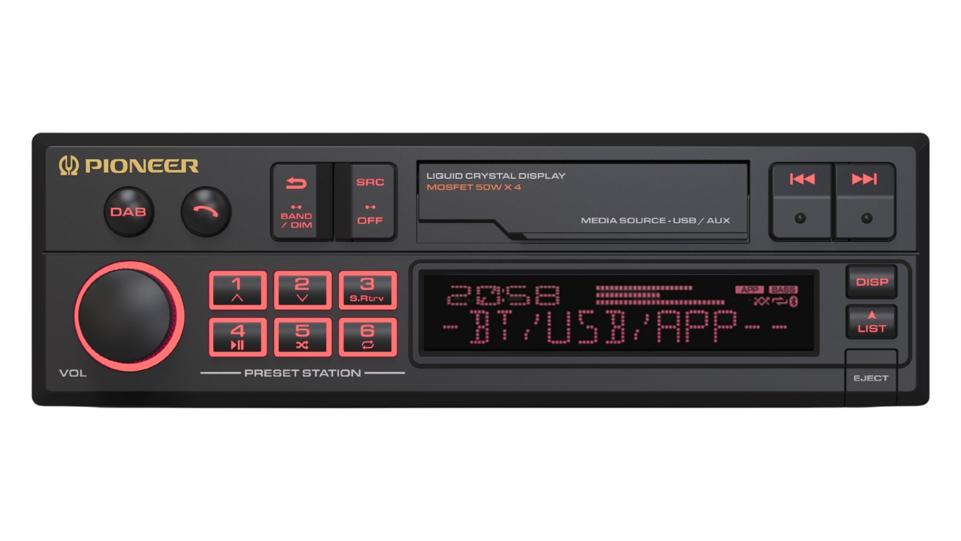0198f0b3bfe472ad973beee05a5d75e6_1920x1920 PIONEER SXT-C10PS RETRO STYLE DIGITAL HEADUNIT - Image 1