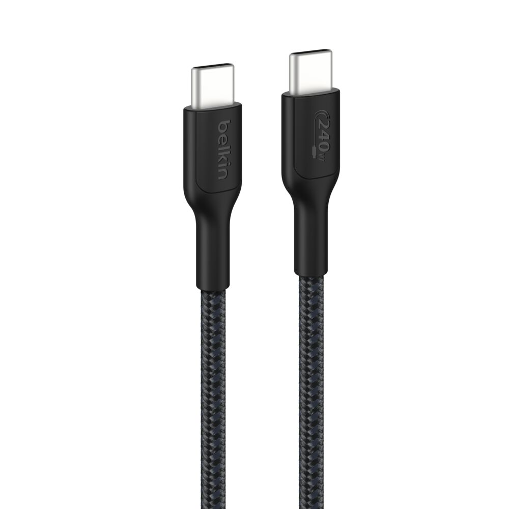 2dfa05c3c356c390_CAB025fq1MBK-boostcharge-eco-usb-c-tousb-c-braided-cable-pkg01.jpg BELKIN CAB025hq1MBK USB-C TO USB-C BRAIDED CABLE 240W 1M BLACK - Image 1
