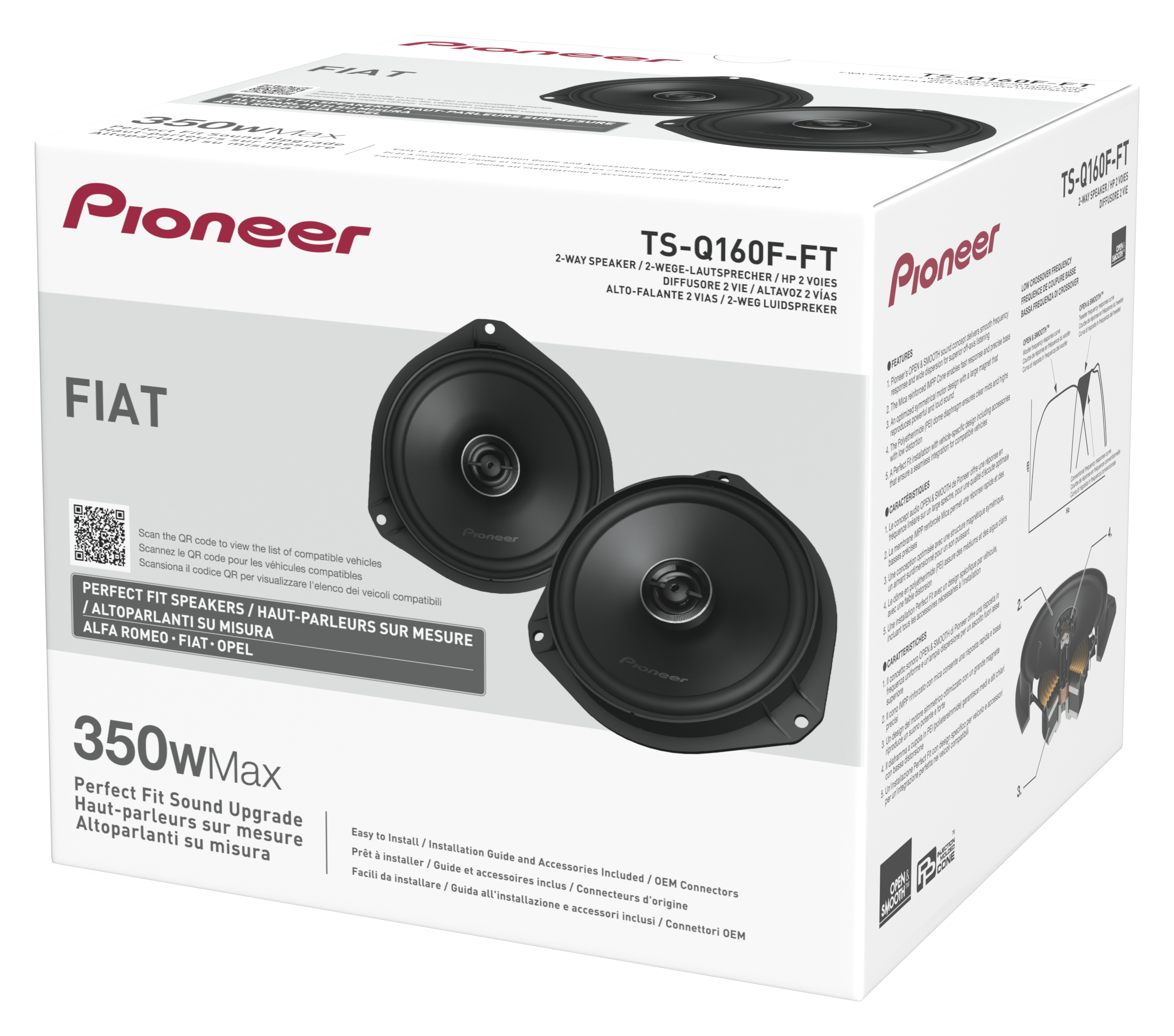 TS-Q160F-FT_0 PIONEER TS-Q160F-FT 2-WAY COAXIAL KIT FOR FIAT/ALFA ROMEO/OPEL - Image 1