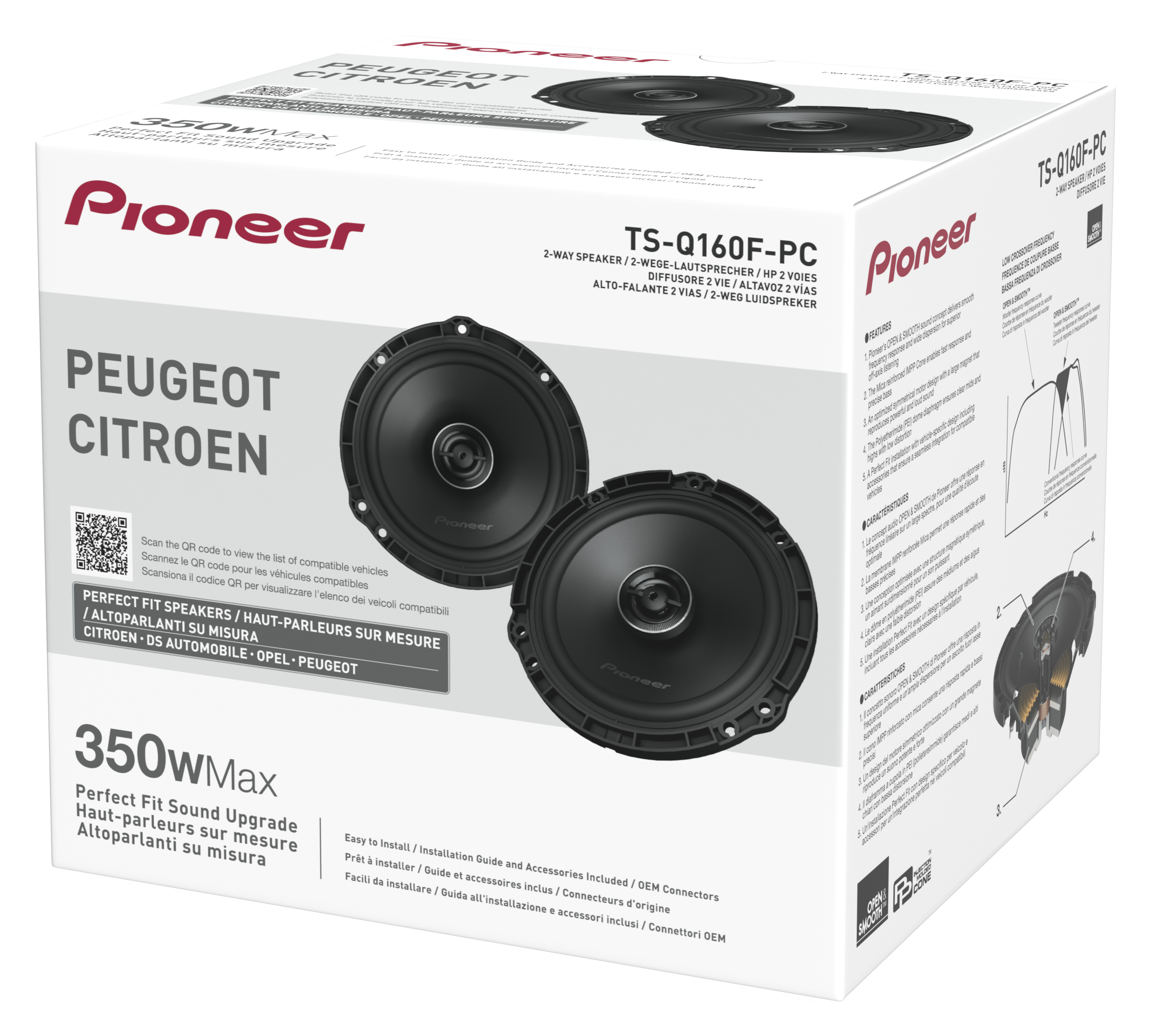 TS-Q160F-PC_0 PIONEER TS-Q160F-PC 2-WAY COAXIAL KIT FOR PEUGEOT/CITROEN/DS/OPEL - Image 1