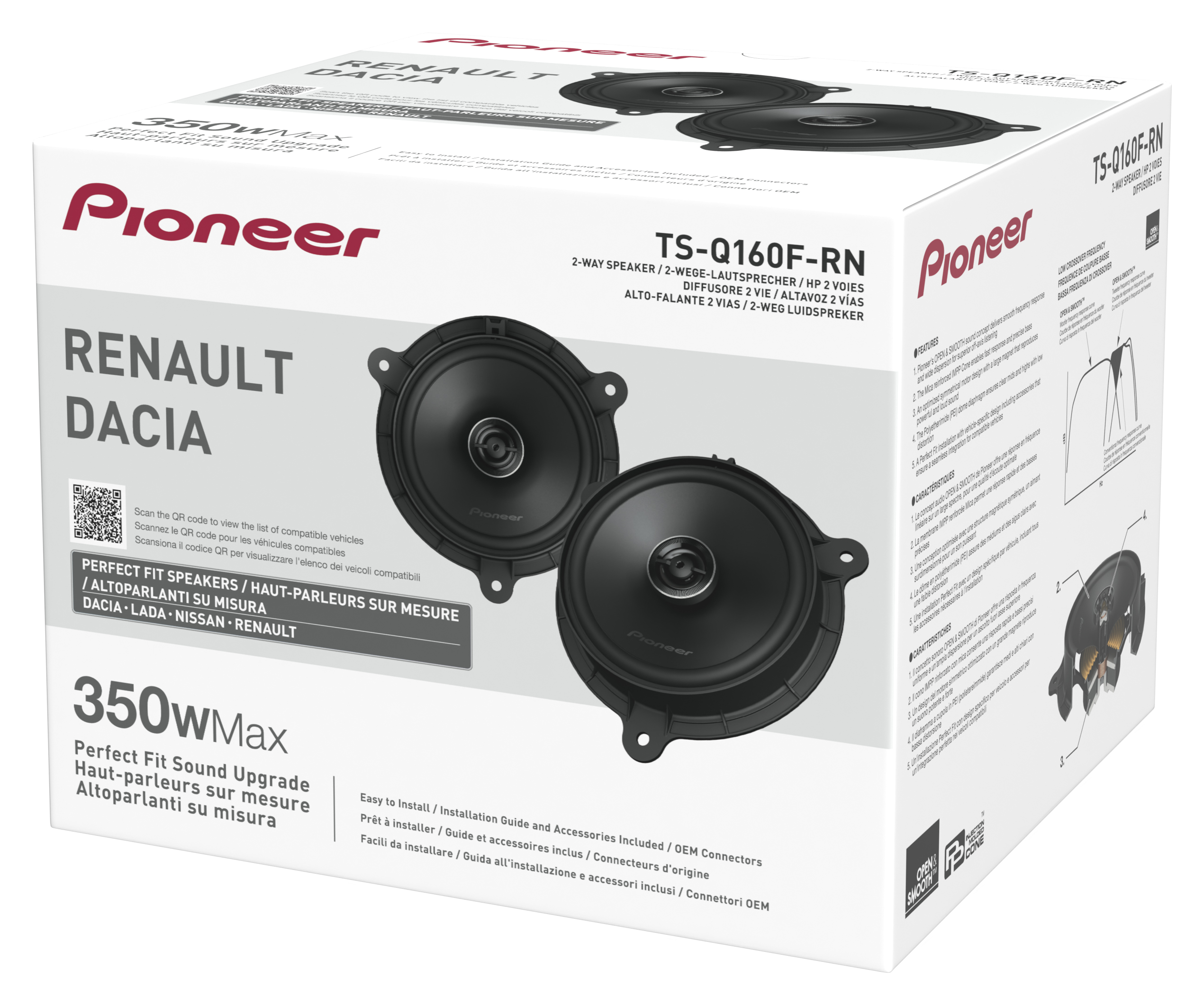 TS-Q160F-RN_0 PIONEER TS-Q160F-RN 2-WAY COAXIAL KIT FOR RENAULT/NISSAN/DACIA/LADA - Image 1